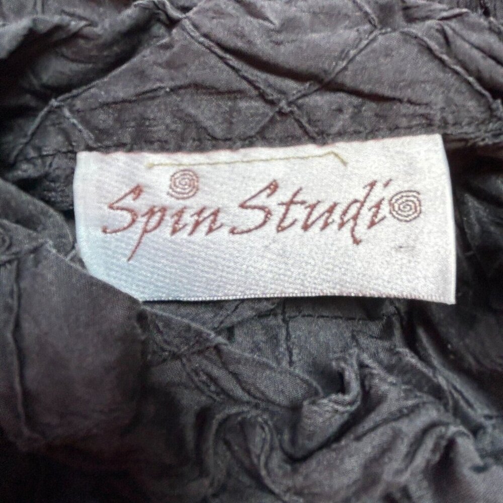 Spin Studio Womens Size Medium Button-Front Ruffl… - image 3